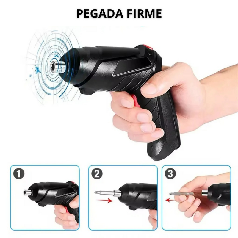 Parafusadeira Elétrica Sem Fio com Maleta – 47 Peças