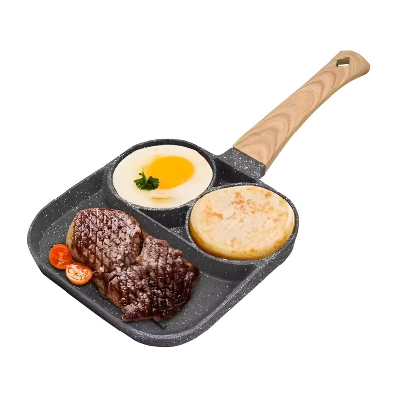 Frigideira Antiaderente com 3 Divisórias